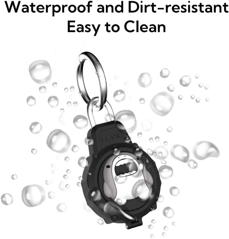 Dairy Cow Black Cartoon AirTag Case Full Protection Screw Closure Anti Scratch Holder - Image 4